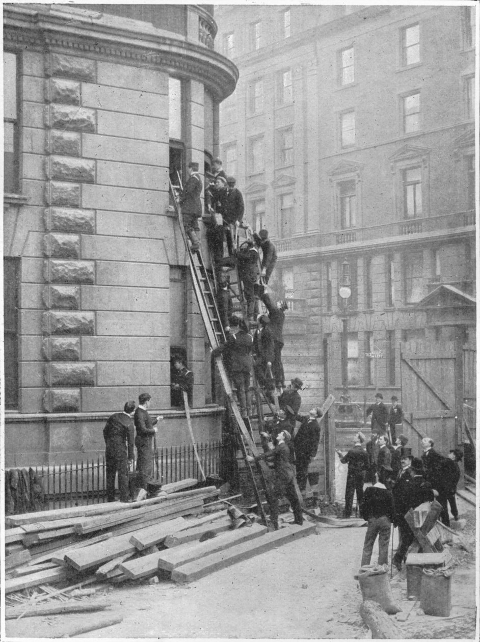 Służąca straż pożarna w hotelu Cecil, Londyn, c1903 1903 autorstwa Unbekannt