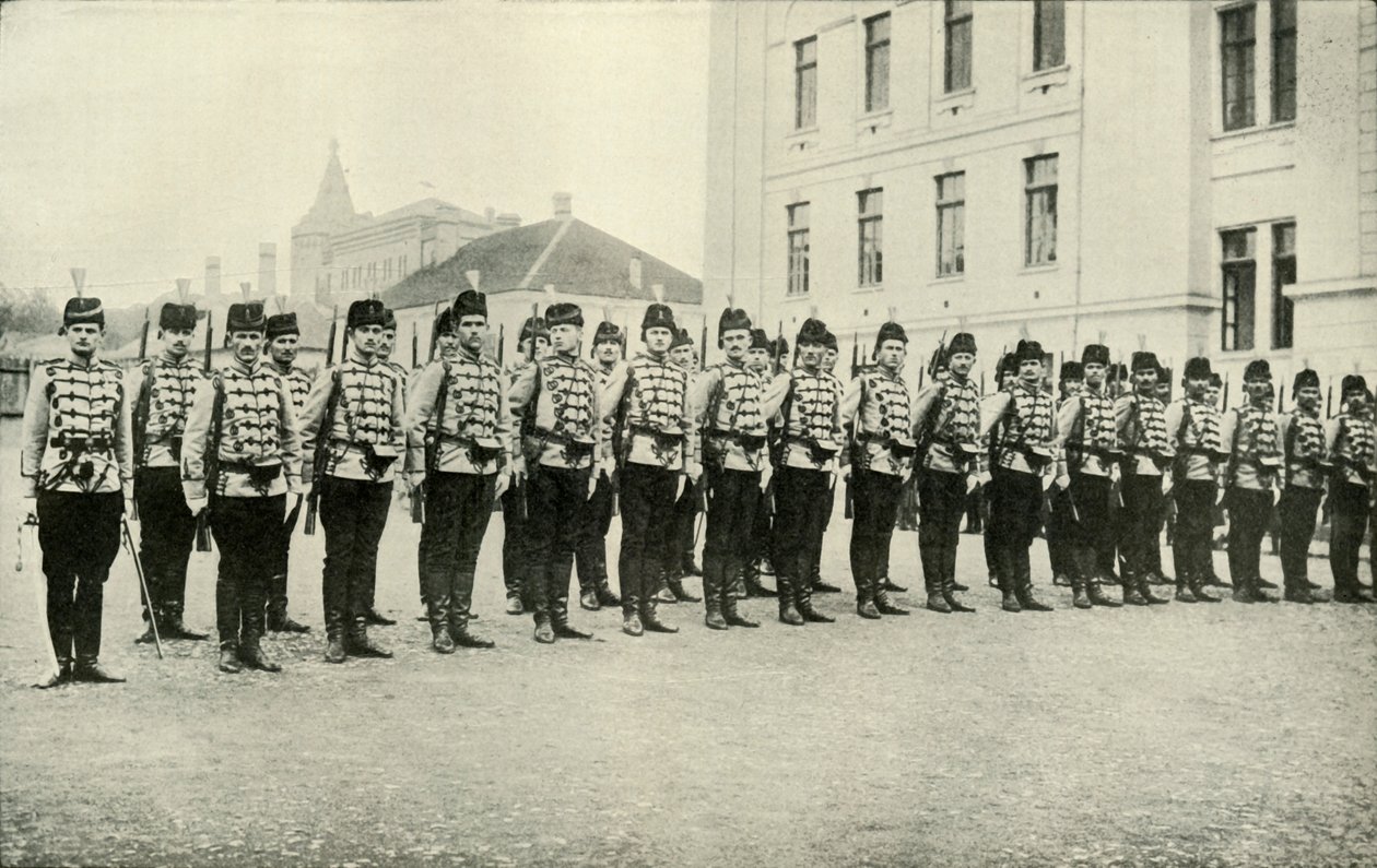 Kawaleria serbska na paradzie, 1919. autorstwa Unbekannt