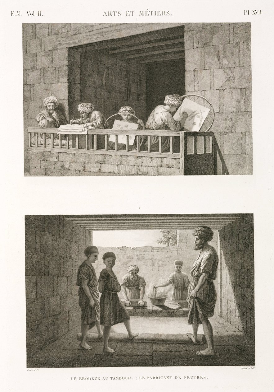 Szycie Haft i filcowanie, Egipt, ok. 1798 autorstwa Unbekannt
