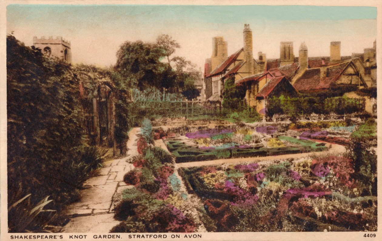 Shakespeares Knot Garden, Stratford-Upon-Avon, ok. 1910. autorstwa Unbekannt