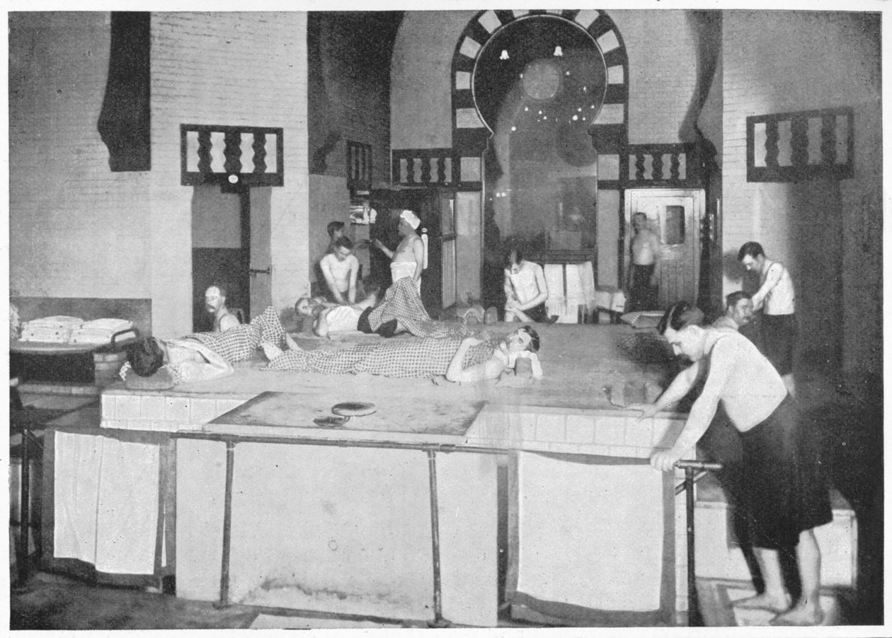 Szampon w łaźni tureckiej, 76 Jermyn Street, Piccadilly, Londyn, c1903 1903 autorstwa Unbekannt