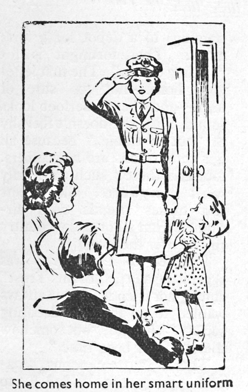 Wraca do domu w eleganckim mundurze, 1940 autorstwa Unbekannt