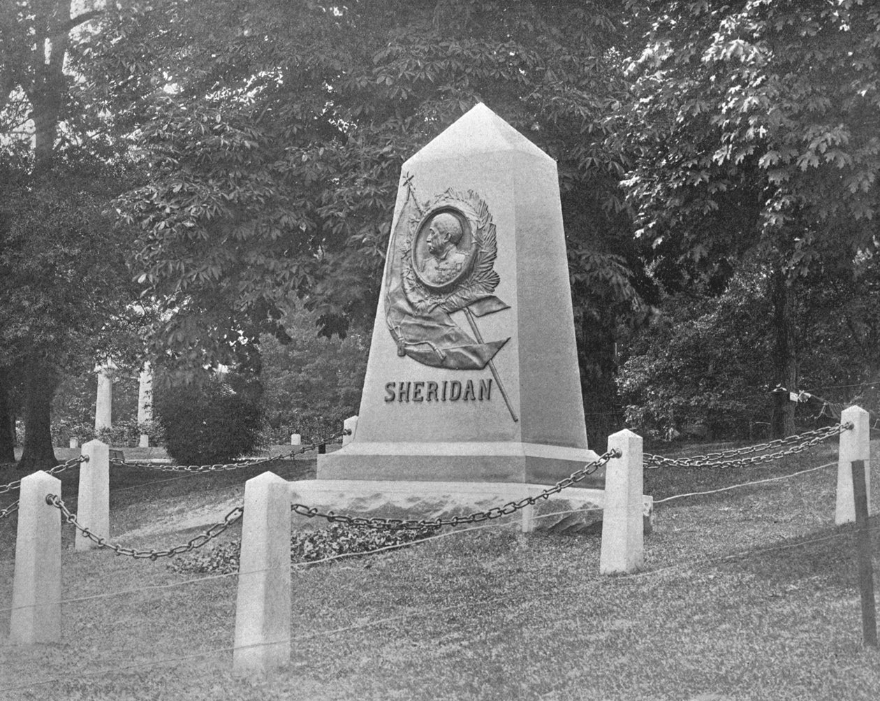 Grobowiec Sheridans, Cmentarz Narodowy w Arlington, Wirginia, USA, ok. 1900 r. autorstwa Unbekannt