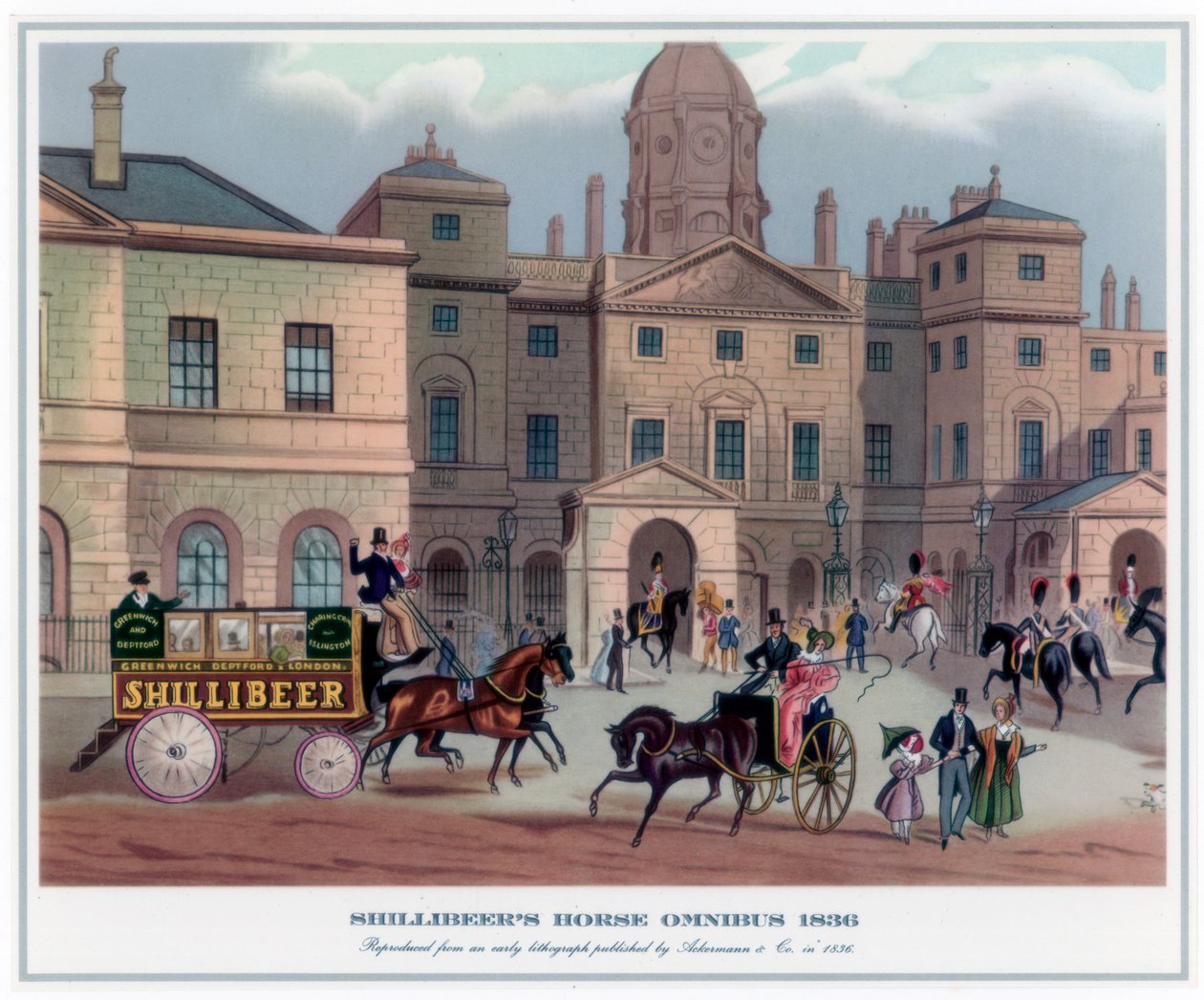 Shillibeers Horse Omnibus, 1836 autorstwa Unbekannt