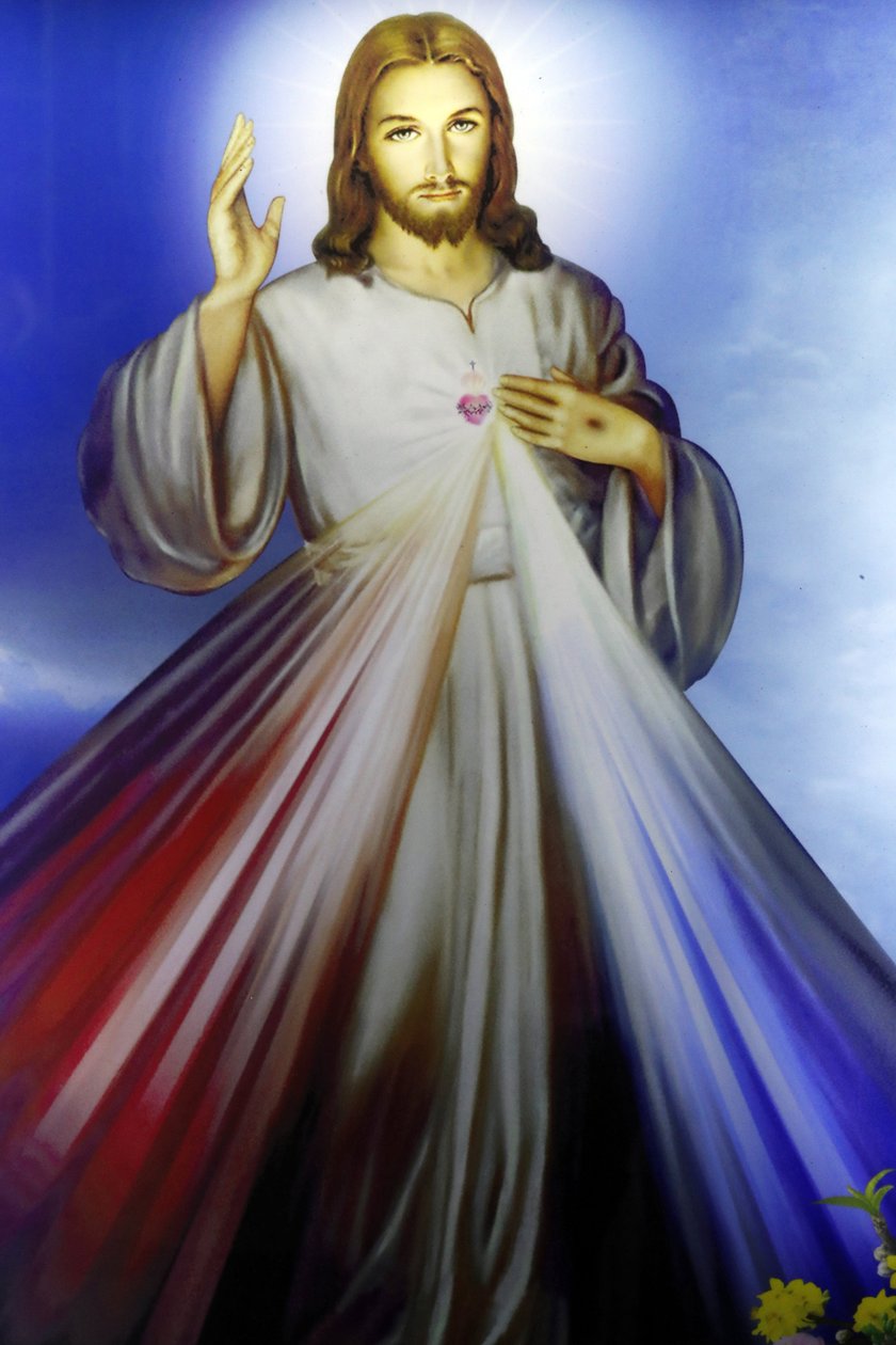Sklep sprzedający przedmioty religijne chrześcijańskie. Jezu Miłosierny, ufam Tobie. Miasto Ho Chi Minh. Wietnam autorstwa Unbekannt