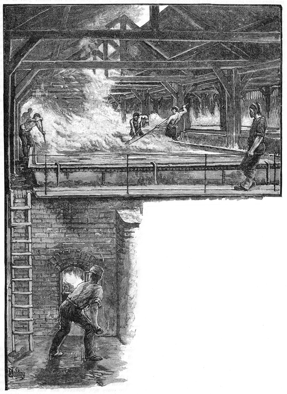 Łopata soli w South Durham Salt Works, 1884 autorstwa Unbekannt