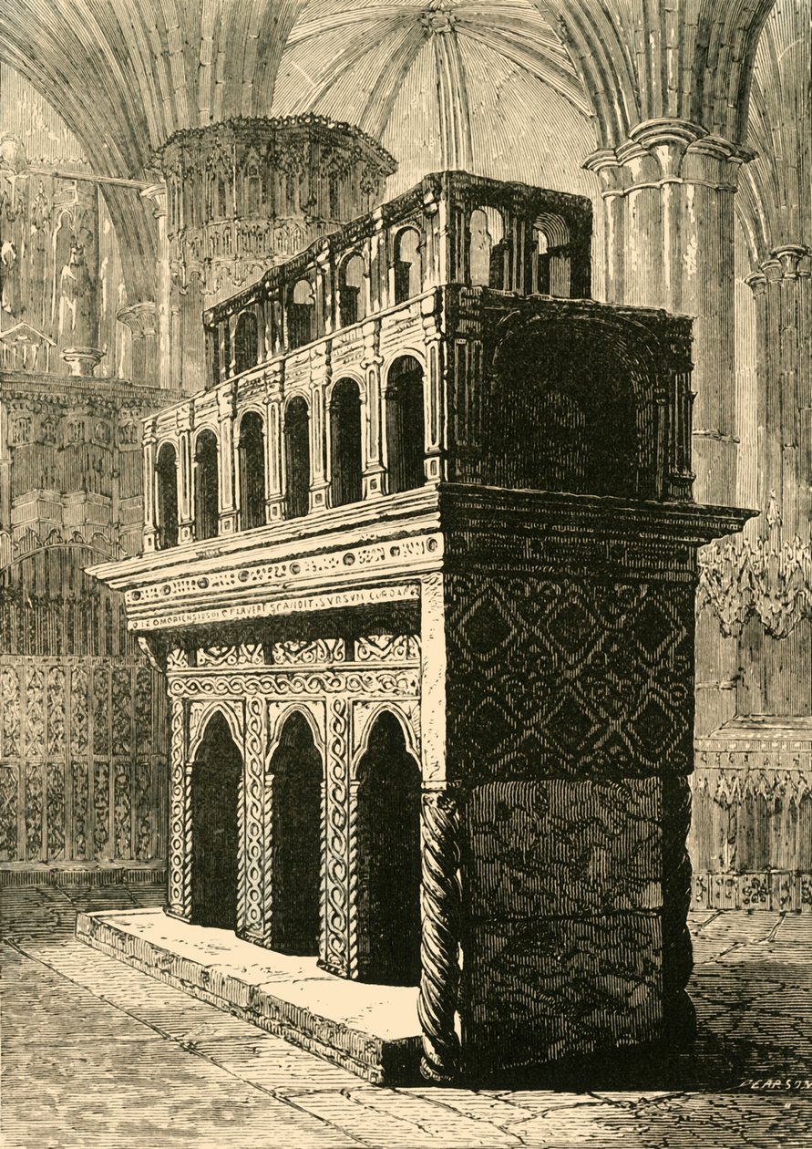 Sanktuarium Edwarda Wyznawcy, Opactwo Westminsterskie, 1890 r. autorstwa Unbekannt