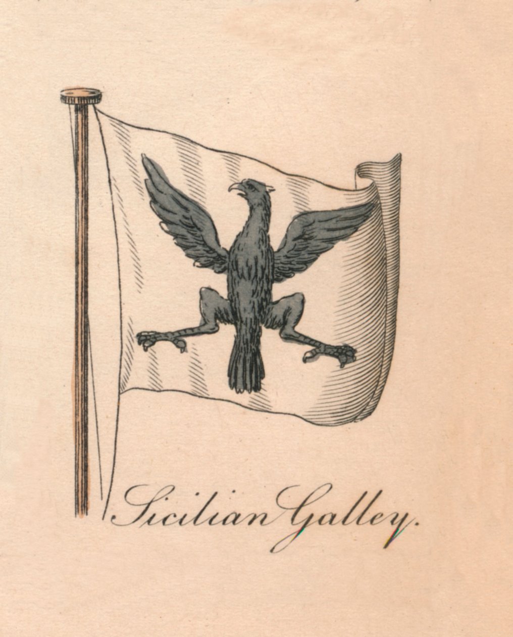 Galera sycylijska, 1838 autorstwa Unbekannt