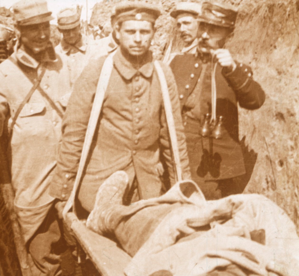Okopy Sidi-Brahim, Carency, północna Francja, c1914-c1918 autorstwa Unbekannt