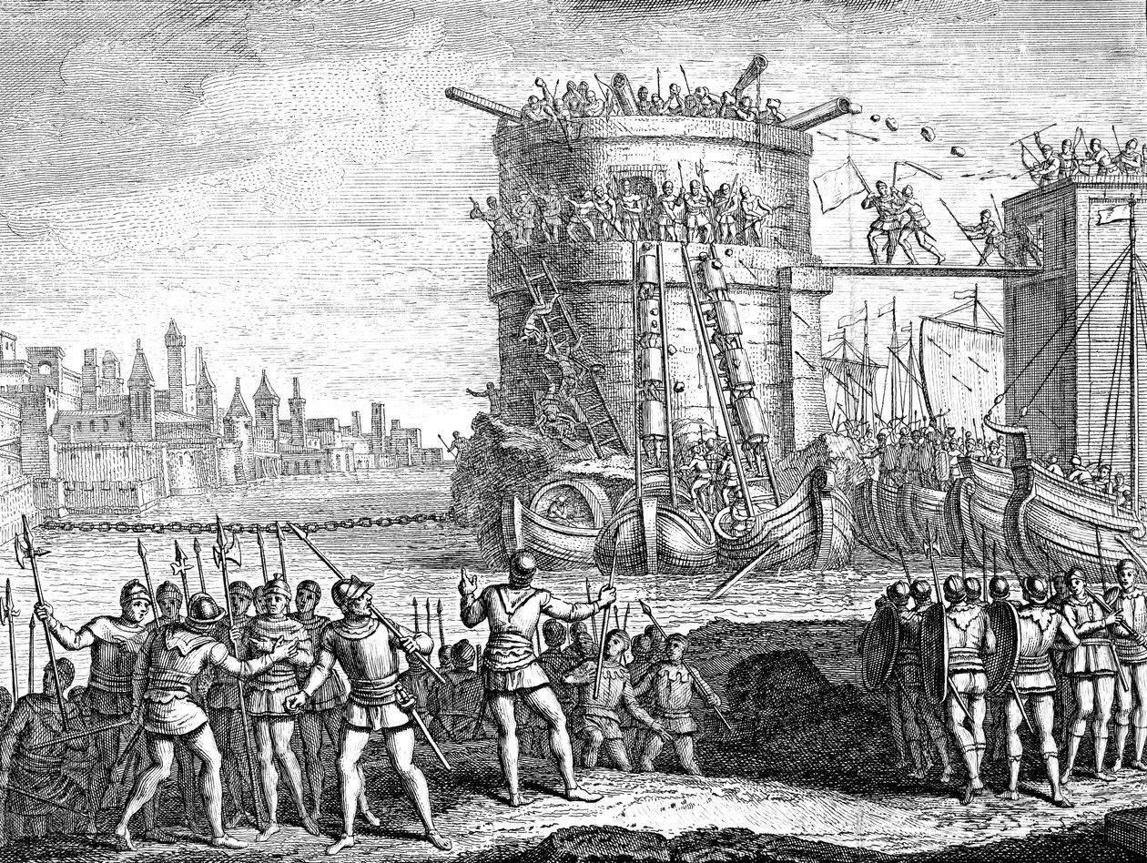 Oblężenie Damietty, Egipt, XIII wiek XVIII wiek autorstwa Unbekannt
