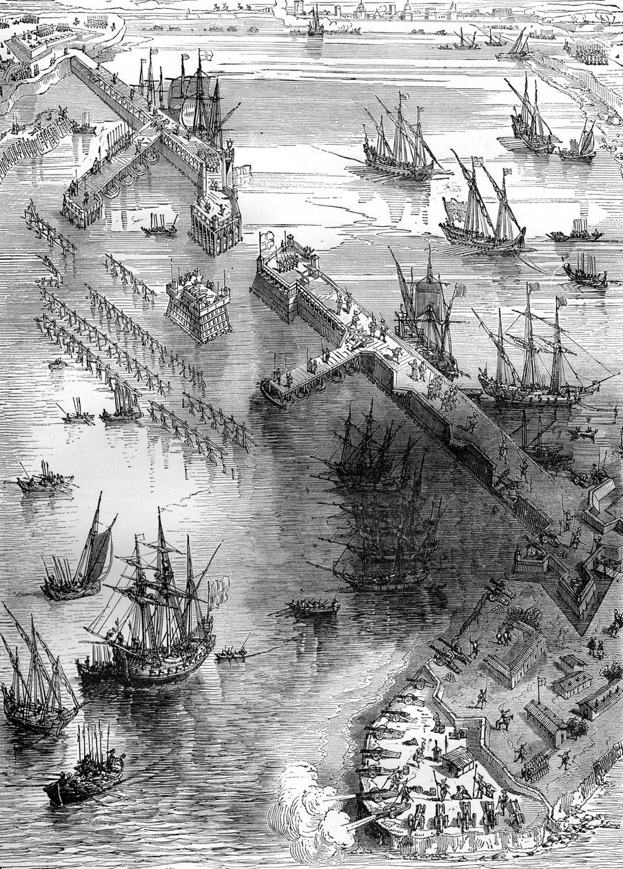 Oblężenie La Rochelle, Francja, 1627 1882-1884 autorstwa Unbekannt
