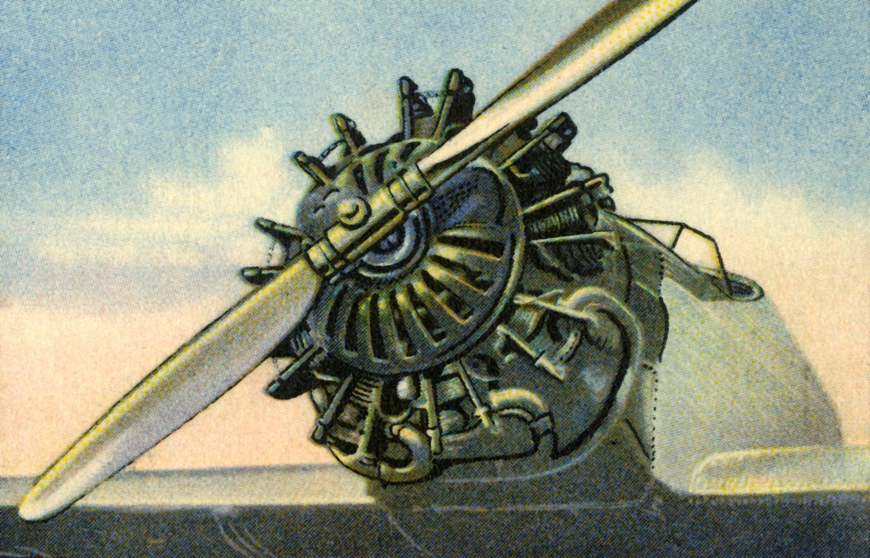 Silnik lotniczy Siemens Sh 20 o mocy 60 koni mechanicznych, 1932. autorstwa Unbekannt