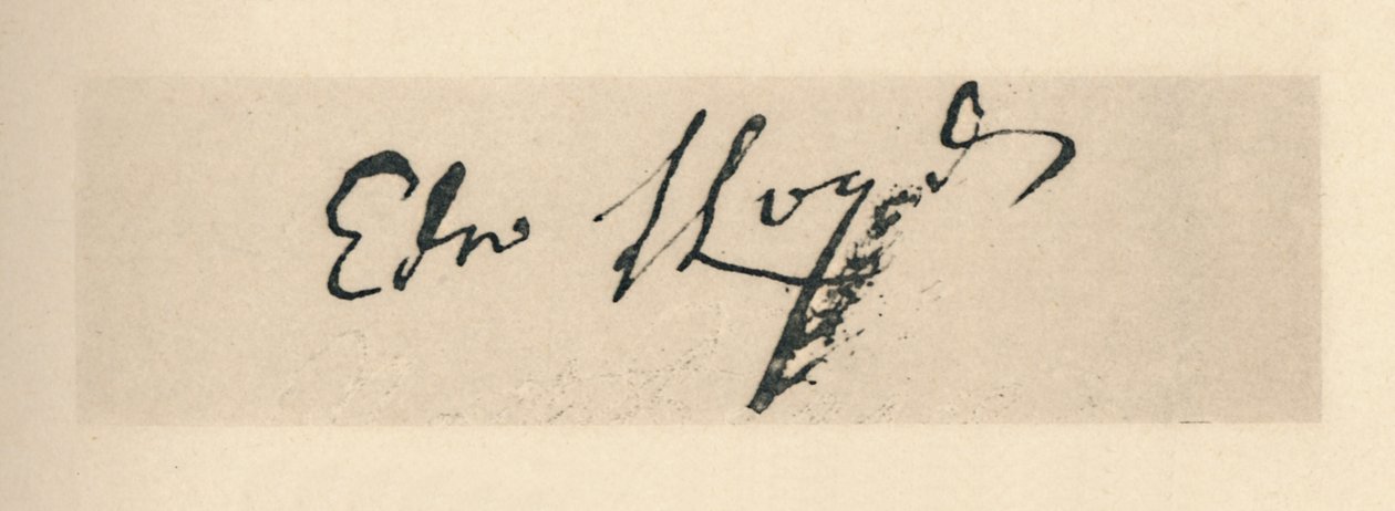 Podpis Edwarda Lloyda, 1712, 1928 autorstwa Unbekannt