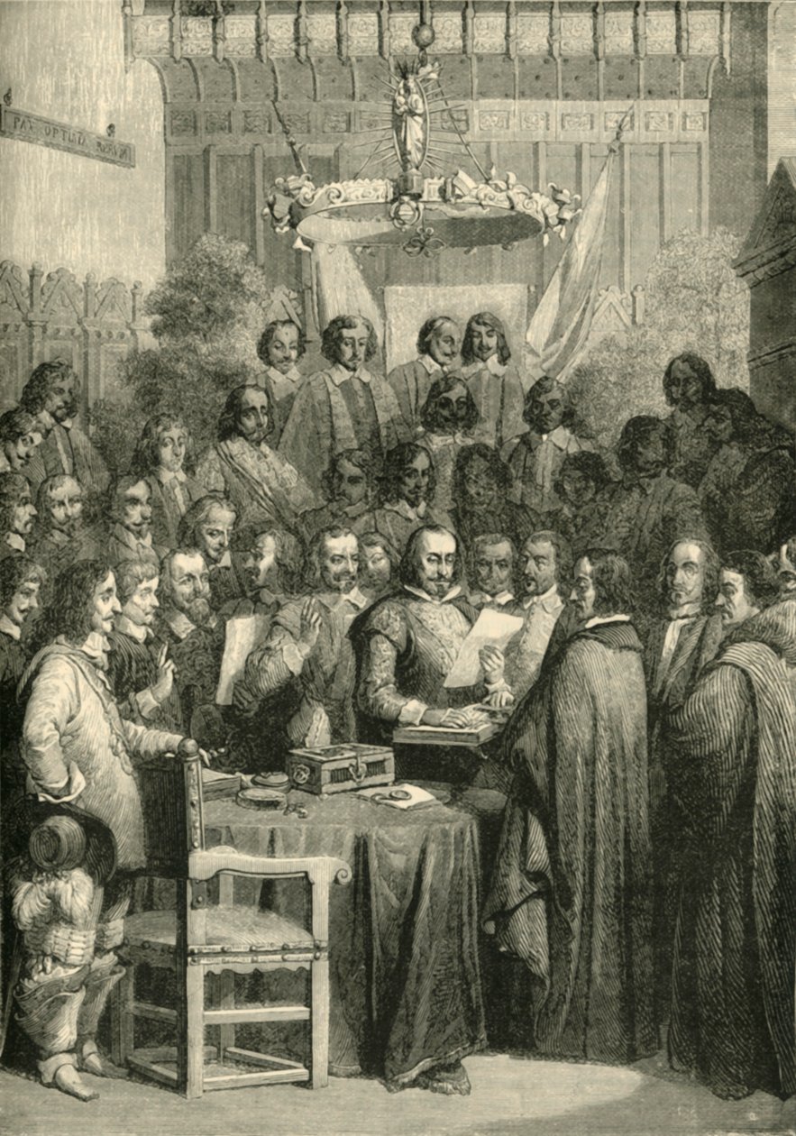 Podpisanie traktatu westfalskiego, 24 października 1648, 1890. autorstwa Unbekannt