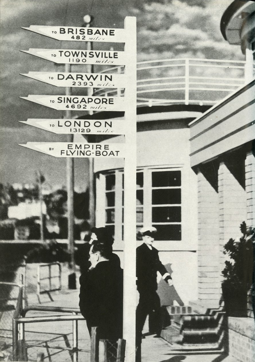 Drogowskaz w Rose Bay, Sydney, Australia, c1939-c1944 1946. autorstwa Unbekannt