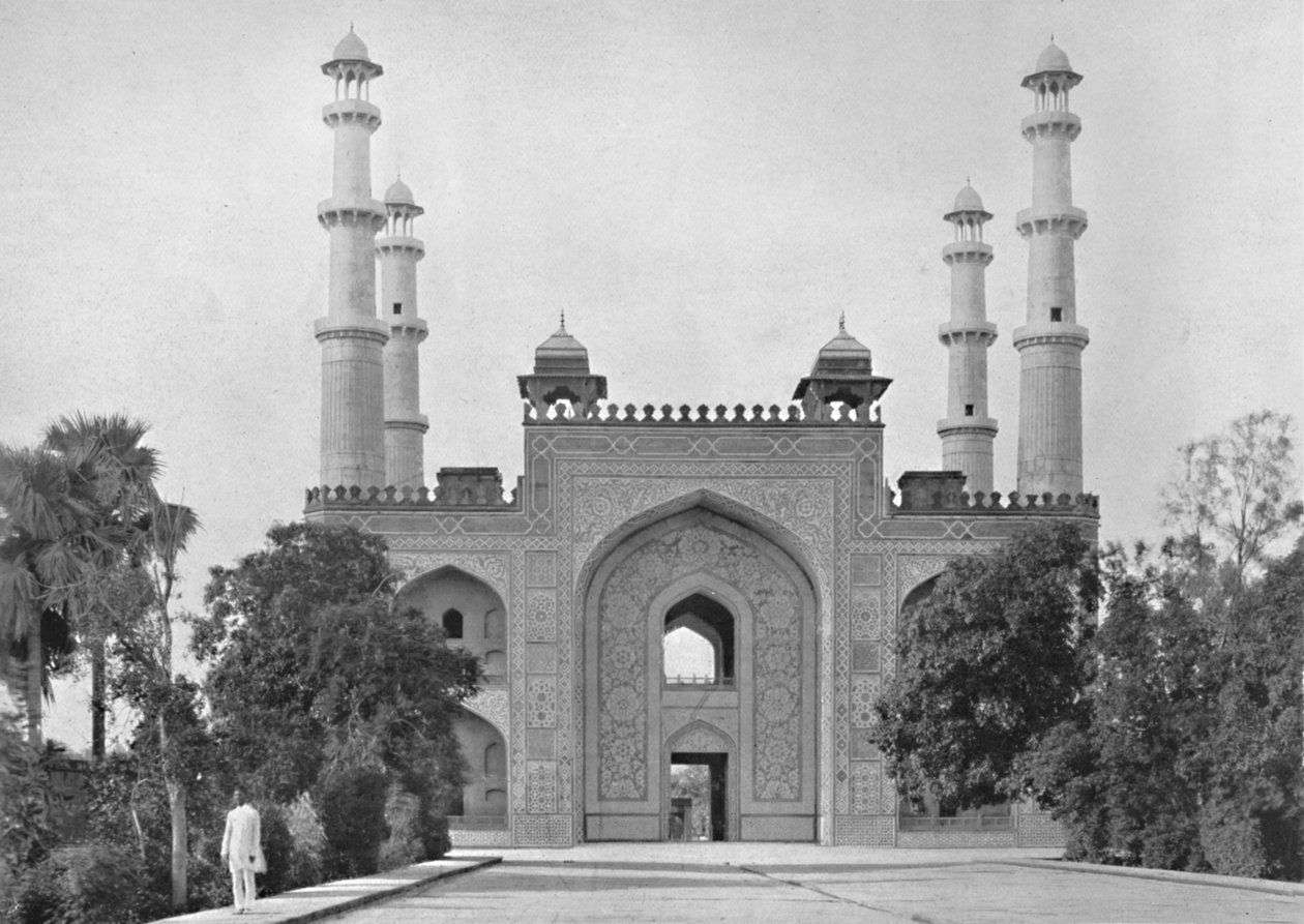 Sikandra. Brama Grobowca Akbara, c1910. autorstwa Unbekannt