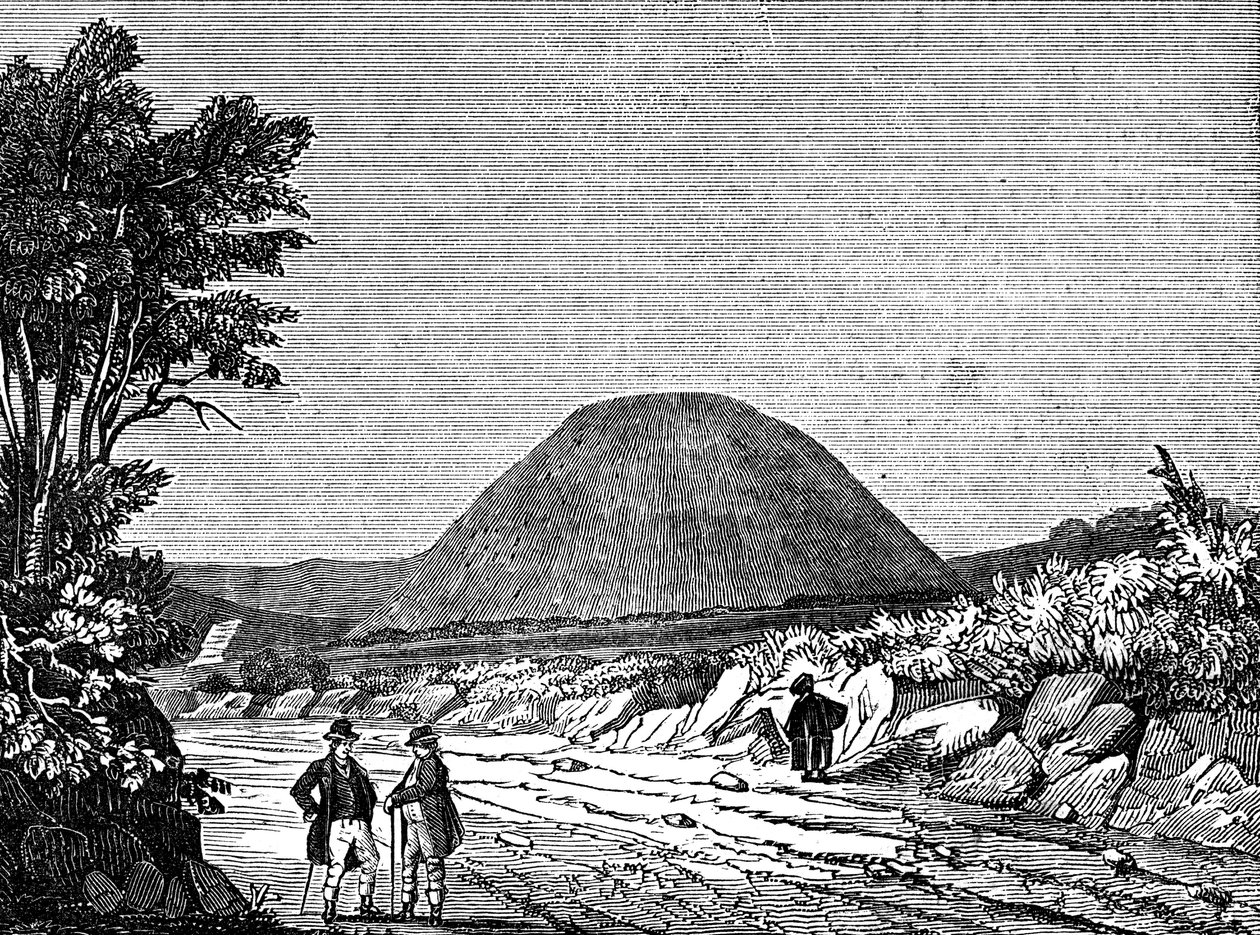 Silbury Hill, Wiltshire, Anglia, 1836 autorstwa Unbekannt