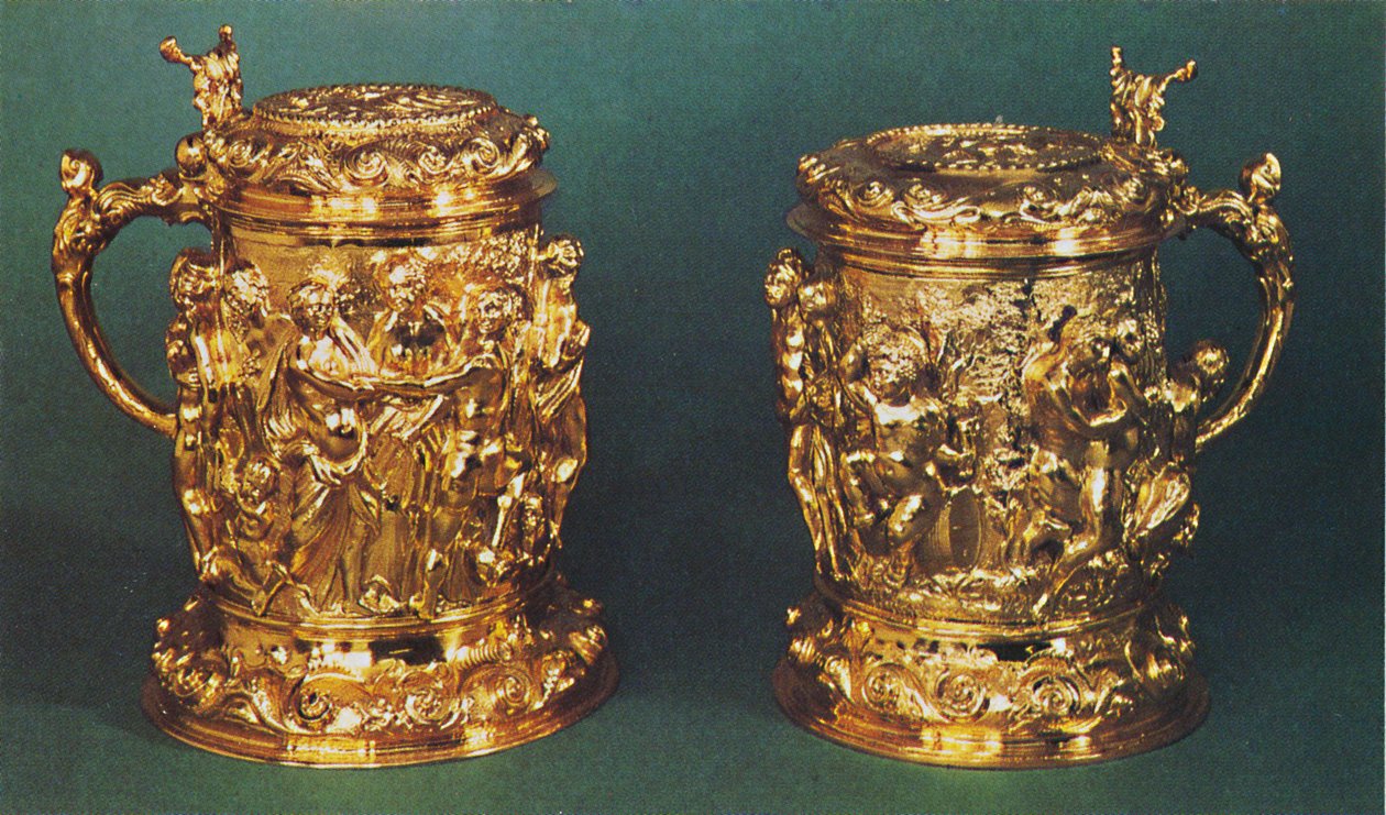 Kufle posrebrzane, ok. 1661, 1953 autorstwa Unbekannt