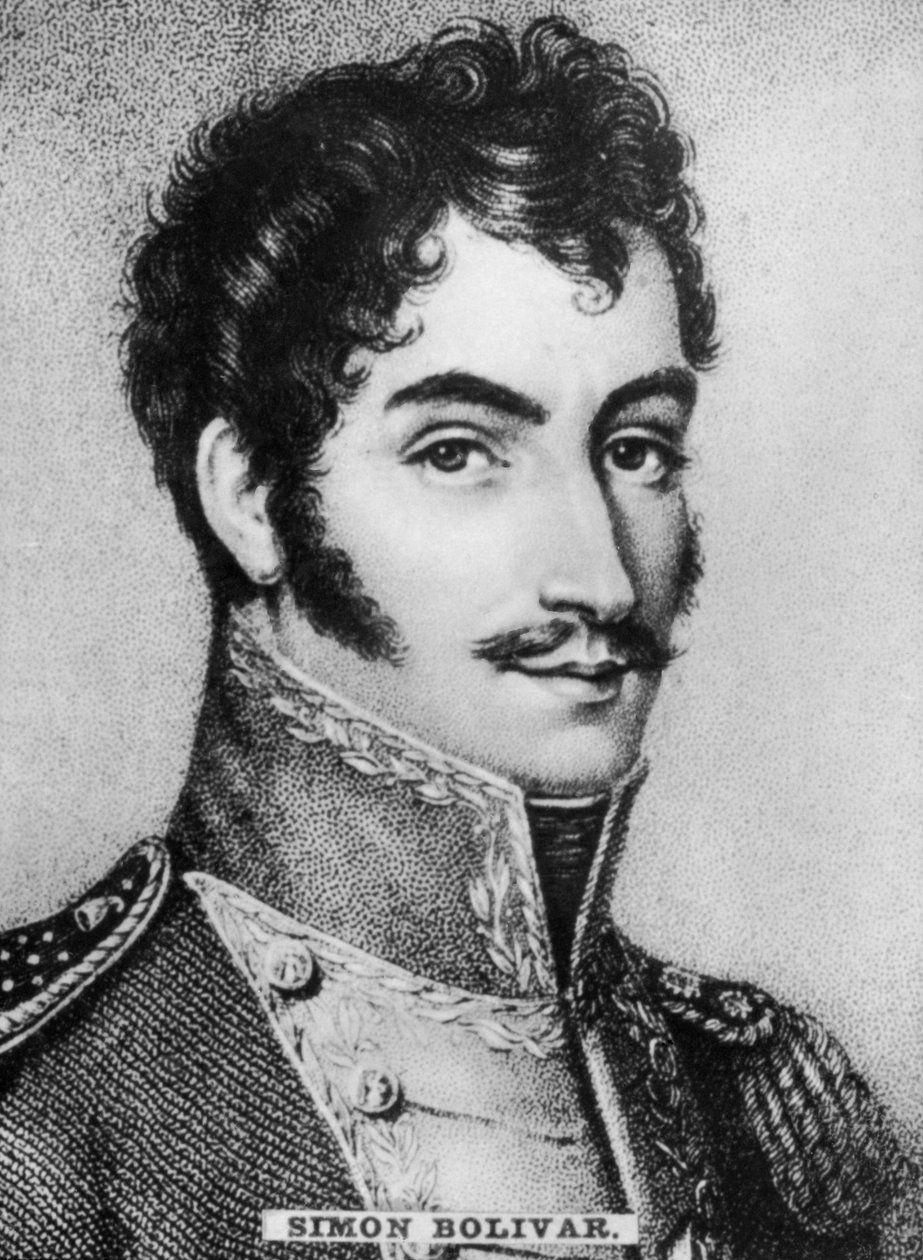 Simon Bolivar 1783-1830, wenezuelski przywódca wojskowy i polityczny, ok. 1910 r autorstwa Unbekannt