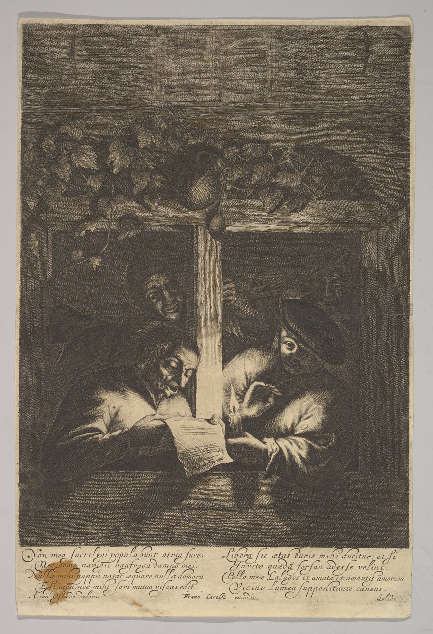 Śpiewacy przy oknie, 1610-85. autorstwa Unbekannt