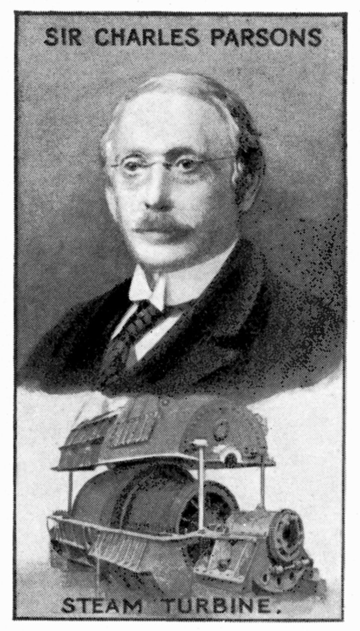 Sir Charles Algernon Parsons, irlandzki inżynier, ok. 1924 r. autorstwa Unbekannt