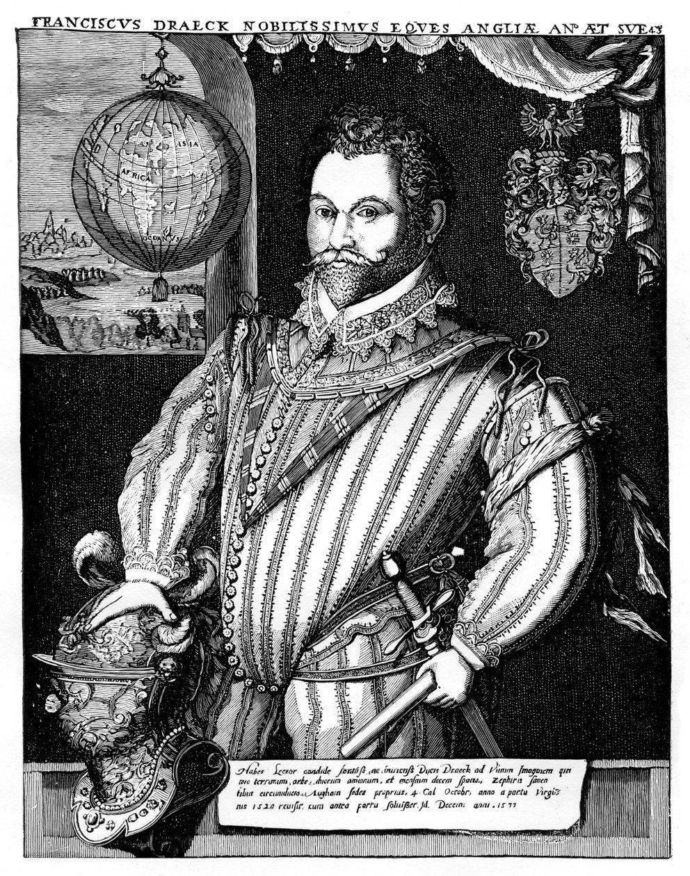 Sir Francis Drake, XVI wiek, 1910 autorstwa Unbekannt