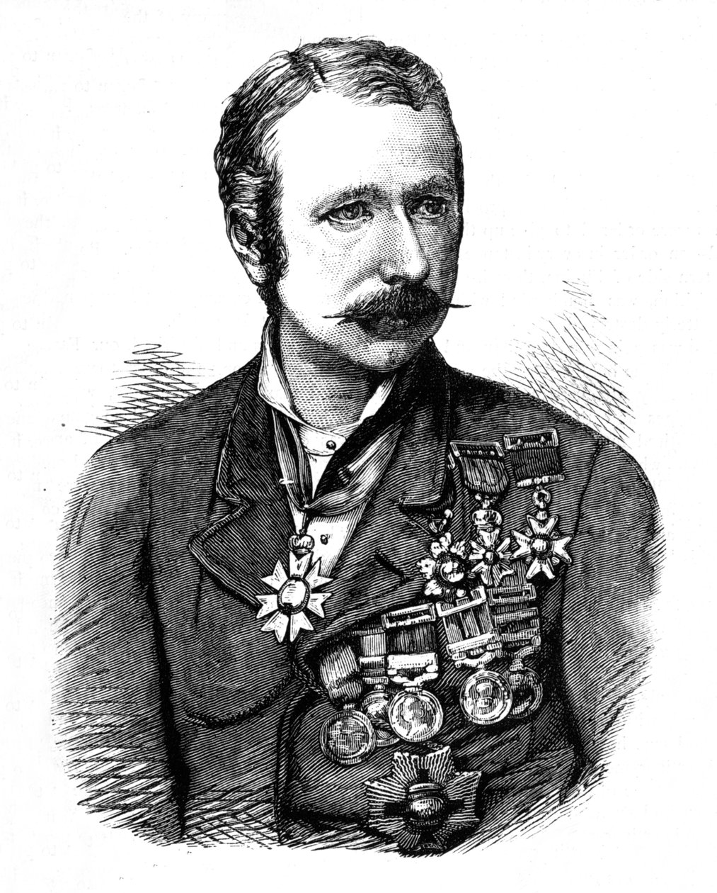 Sir Granat Wolseley, ok. 1880 r. autorstwa Unbekannt