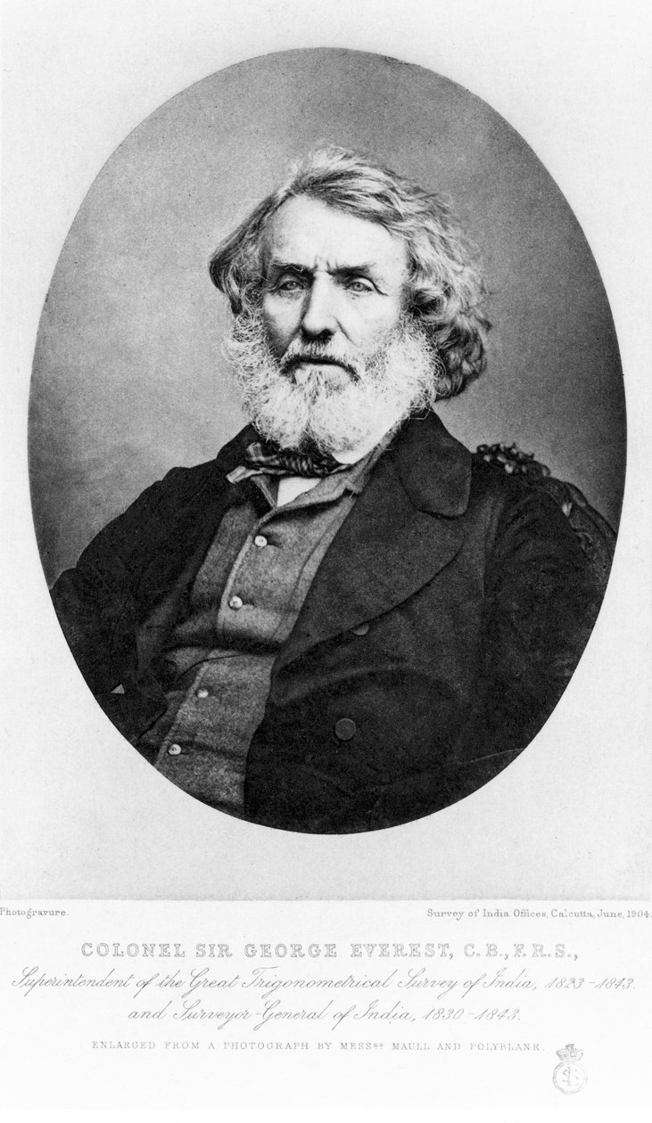 Sir George Everest, inżynier wojskowy autorstwa Unbekannt