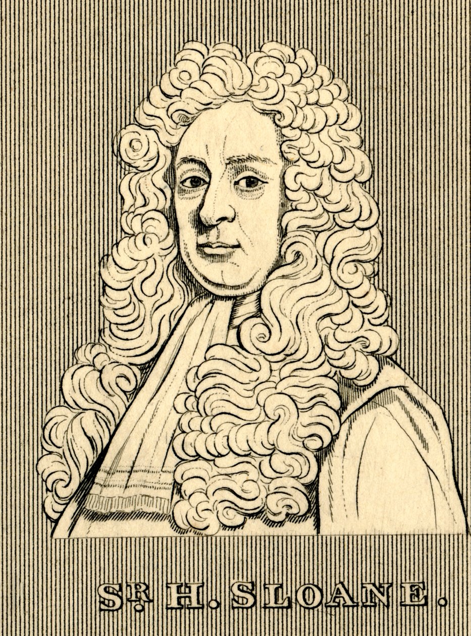 Sir H. Sloane, 1660-1753, 1830. autorstwa Unbekannt