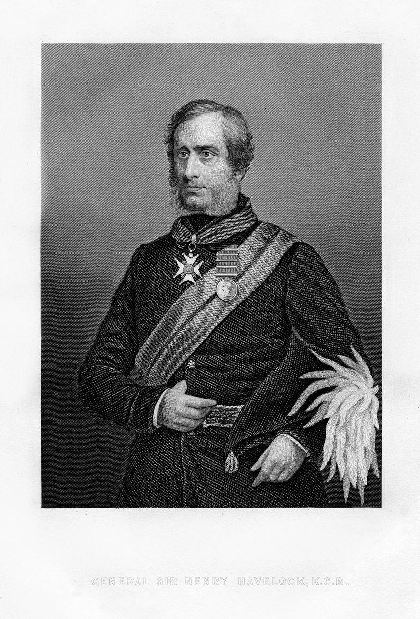 Sir Henry Havelock, brytyjski generał, XIX wiek autorstwa Unbekannt