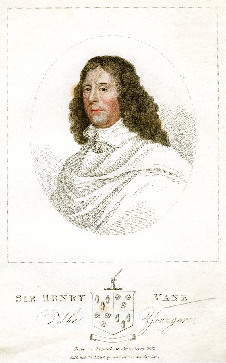 Sir Henry Vane Młodszy, angielski mąż stanu i pisarz, 1814 autorstwa Unbekannt