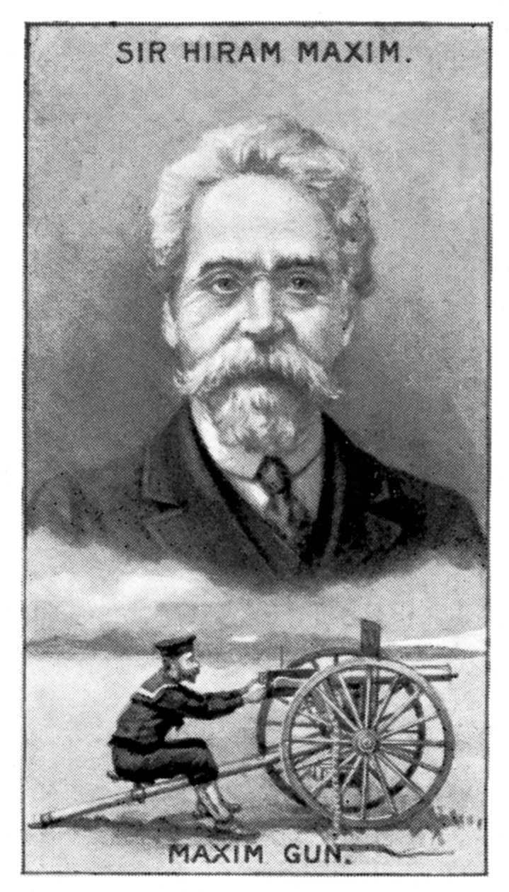 Sir Hiram Stevens Maxim, wynalazca pistoletu Maxim, ok. 1924 r. autorstwa Unbekannt