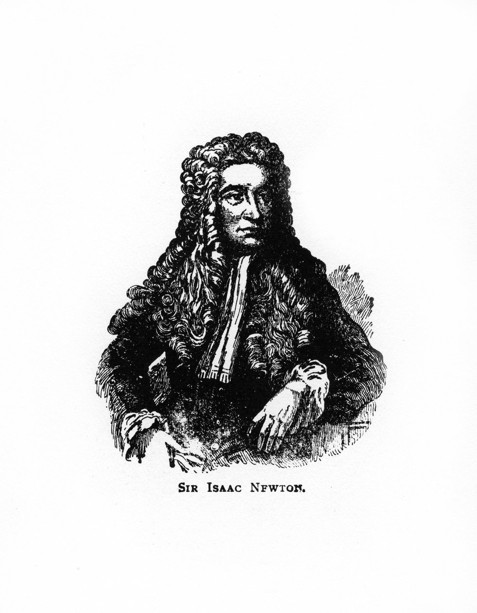 Sir Isaac Newton, angielski matematyk, astronom i fizyk, XX wiek autorstwa Unbekannt