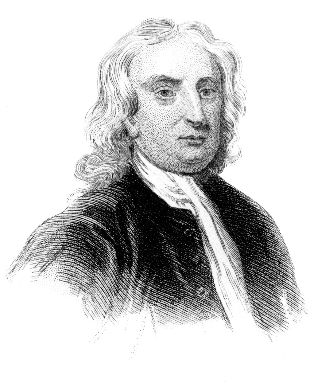 Sir Isaac Newton, angielski fizyk, matematyk i astronom, ok. 1850 autorstwa Unbekannt