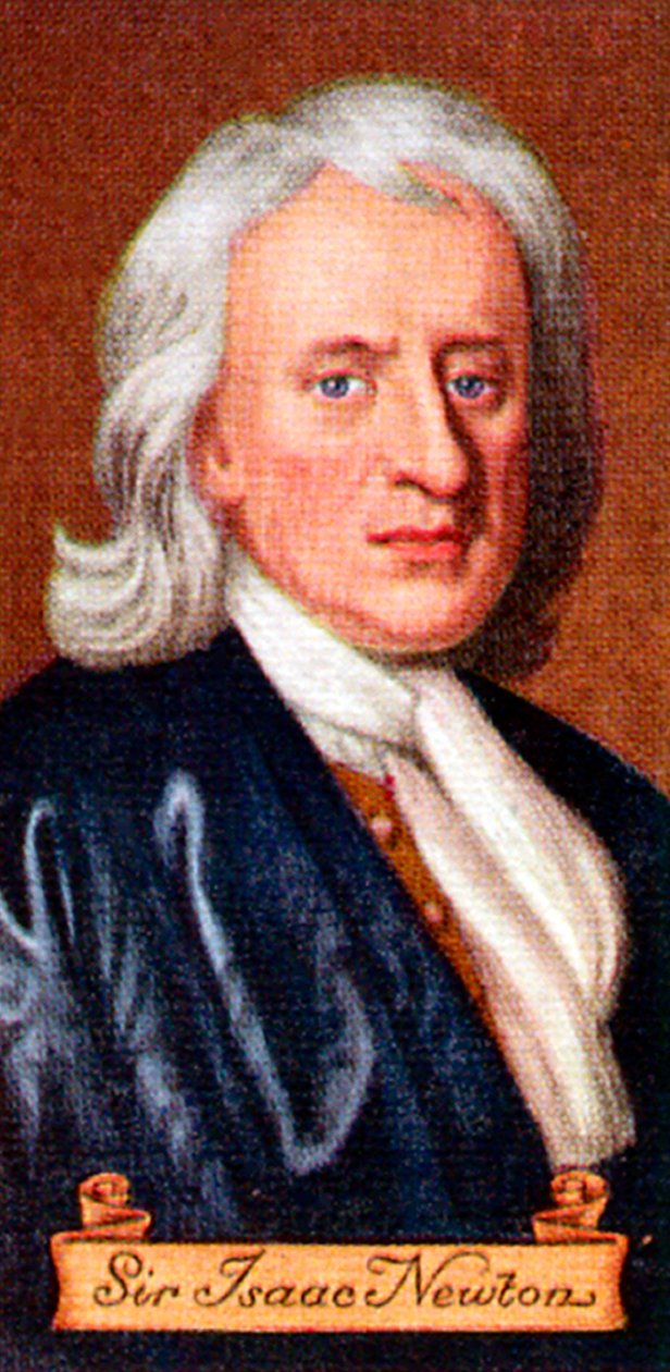 Sir Isaac Newton, wzięty z serii kart z papierosami, 1935 autorstwa Unbekannt