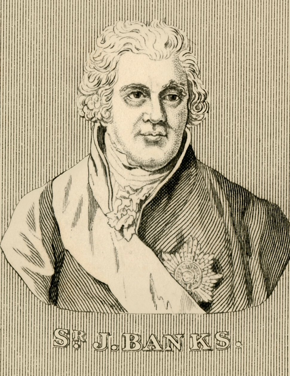 Sir J. Banks, 1743-1820, 1830. autorstwa Unbekannt