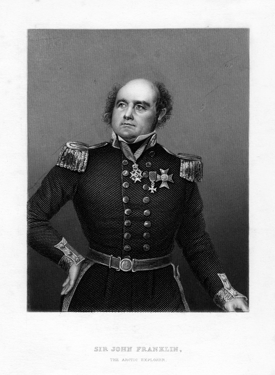 Sir John Franklin, angielski kapitan i badacz Arktyki, XIX wiek autorstwa Unbekannt