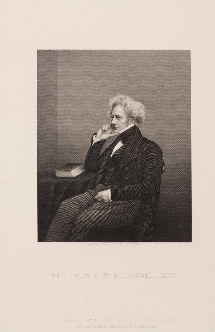 Sir John Herschel, angielski astronom i naukowiec, ok. 1860 r autorstwa Unbekannt