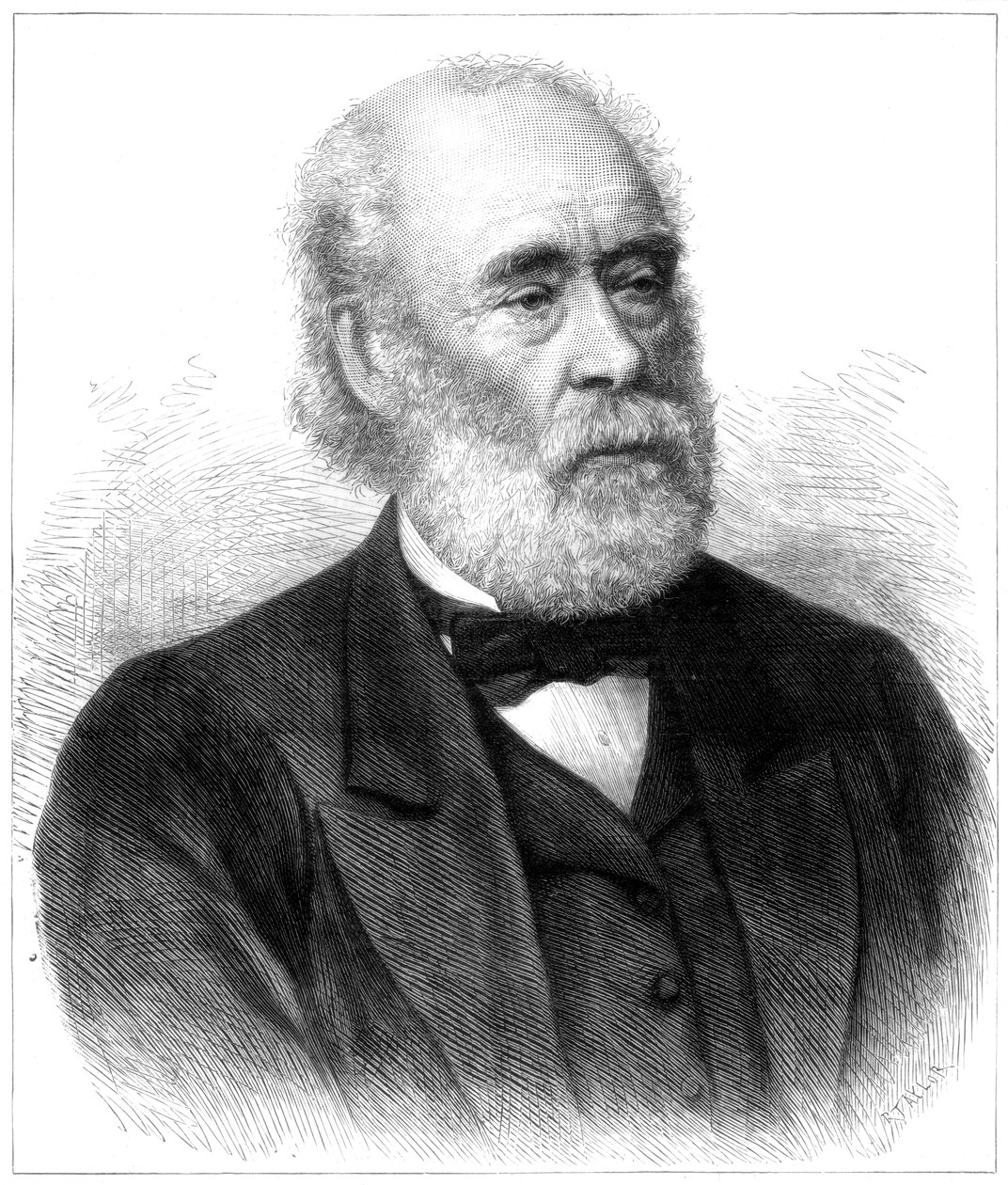 Sir Joseph Whitworth, brytyjski inżynier mechanik, 1887 autorstwa Unbekannt