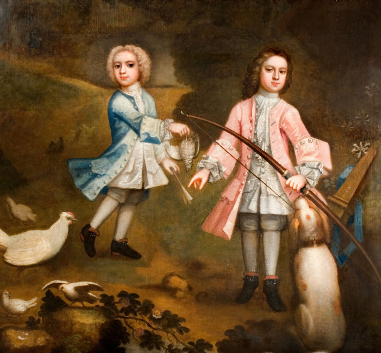 Sir Lister i Sir Charles Holte jako chłopcy, 1750. autorstwa Unbekannt