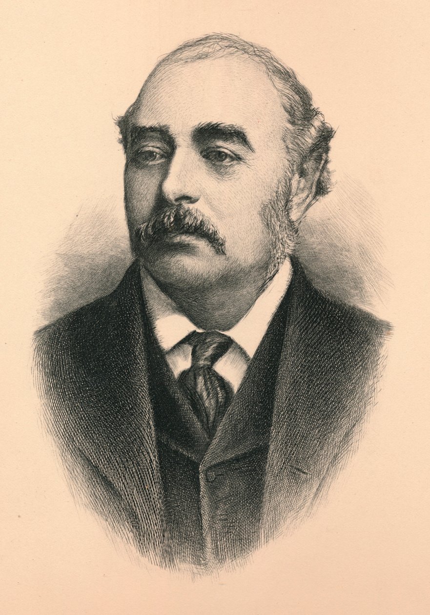 Sir Matthew White Ridley, 1. wicehrabia Ridley 1842-1904, brytyjski konserwatywny polityk i pracownik autorstwa Unbekannt