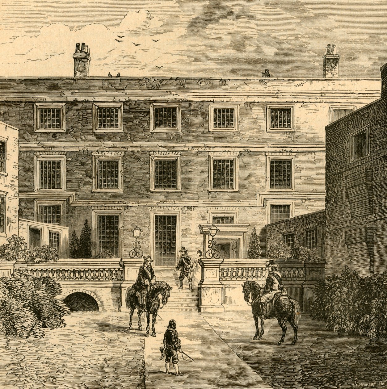 Sir R. Claytons House, Garden Front, 1897. autorstwa Unbekannt