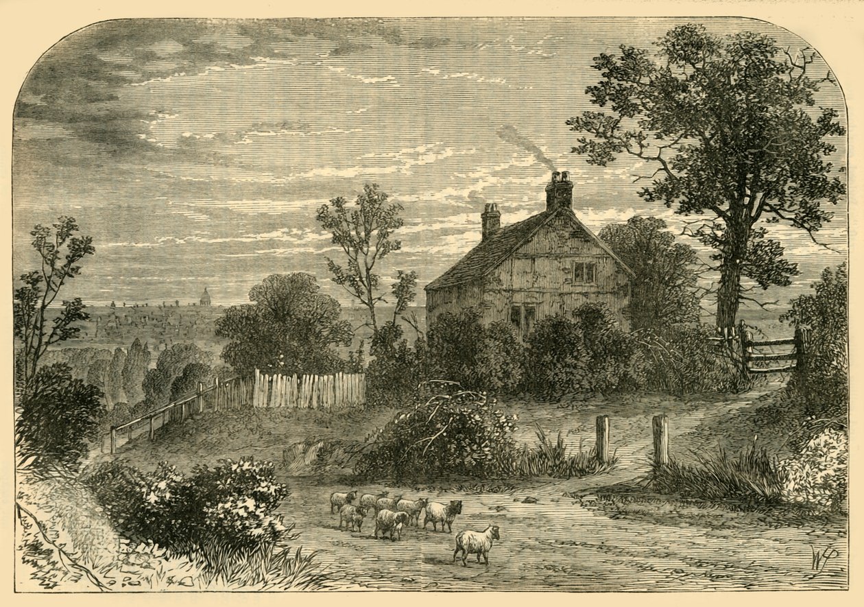 Dom Sir Richarda Steelesa, Haverstock Hill, ok. 1876 r. autorstwa Unbekannt