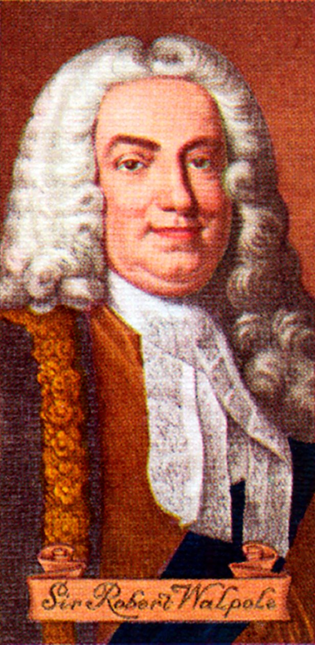 Sir Robert Walpole, wzięty z serii kart z papierosami, 1935 autorstwa Unbekannt