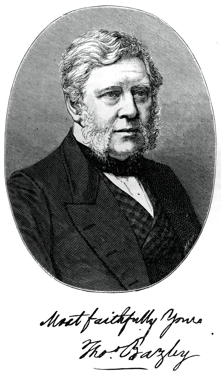 Sir Thomas Bazley, 1. baronet, brytyjski producent i polityk, ok. 1880 r. autorstwa Unbekannt
