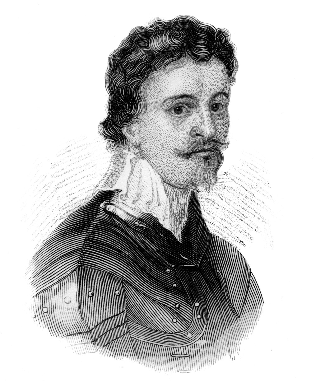 Sir Thomas Wentworth, 1. hrabia Strafford, angielski mąż stanu z XVII wieku, c1850 autorstwa Unbekannt