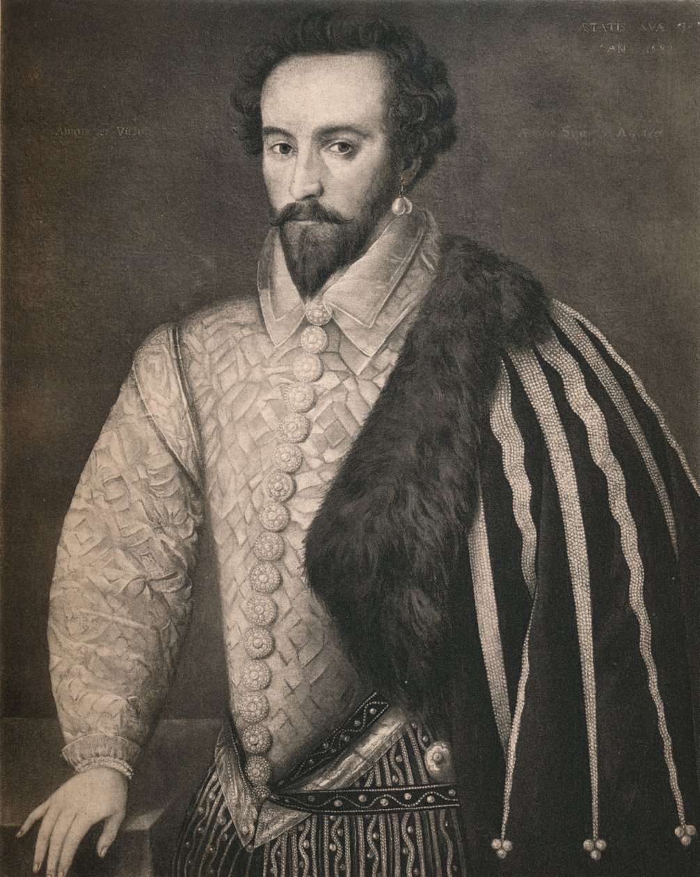 Sir Walter Raleigh, 1588, 1904 autorstwa Unbekannt