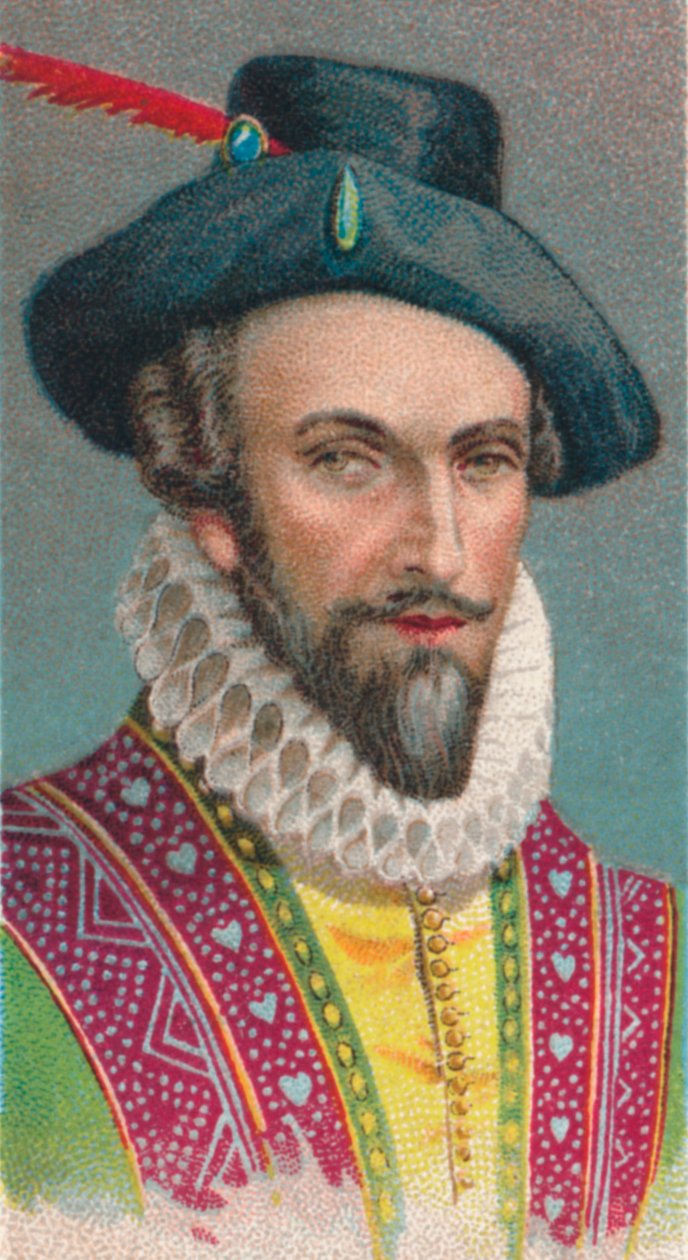 Sir Walter Raleigh, angielski pisarz, poeta, dworzanin, poszukiwacz przygód i odkrywca, 1924 autorstwa Unbekannt