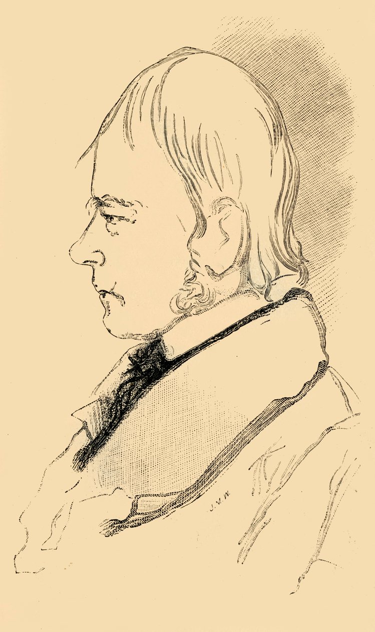 Sir Walter Scott - Kopia szkicu z życia, 1882. autorstwa Unbekannt