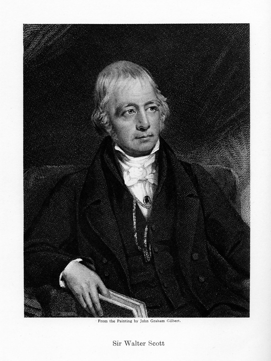 Sir Walter Scott, 1. baronet, płodny szkocki powieściopisarz historyczny i poeta, XIX wiek autorstwa Unbekannt